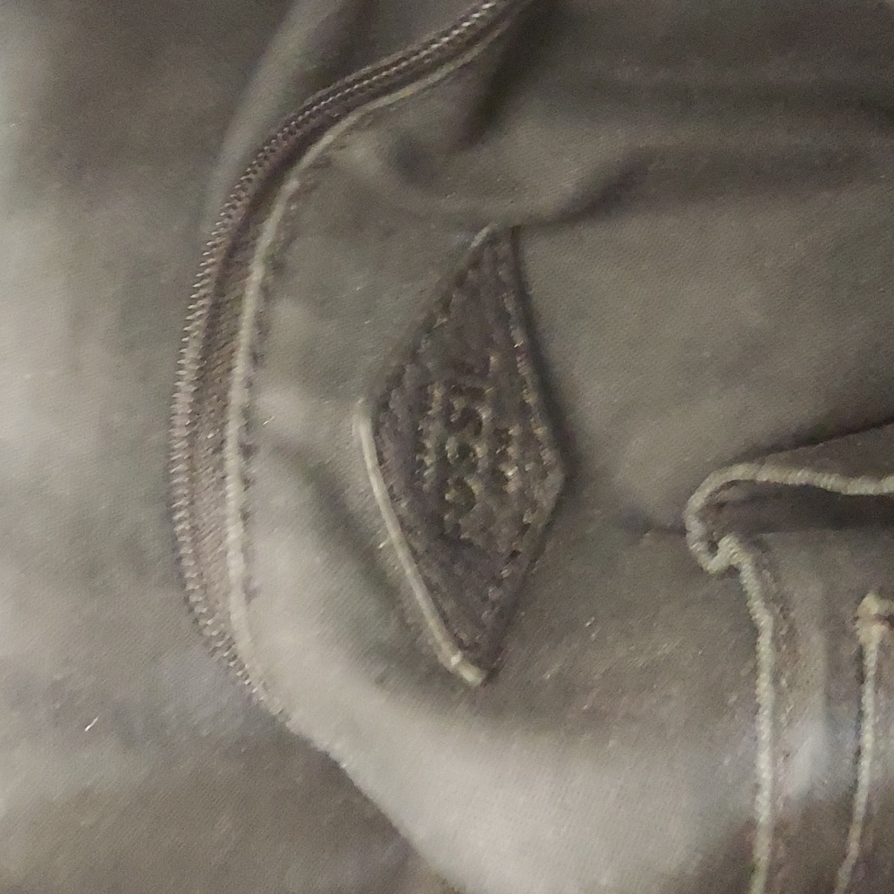 Fossil Black Leather Maxi Tote w Abstract Design - Soft leather Purse - Picture 6 of 6